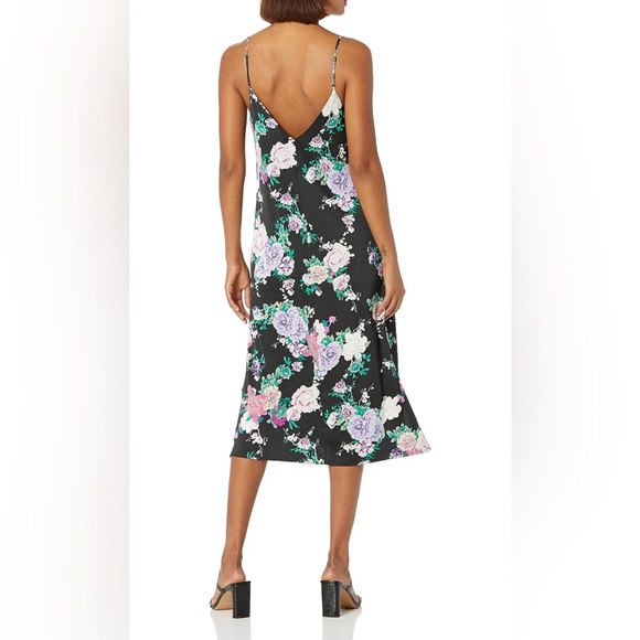 The Drop Women’s Ana Silky V-Neck Midi Slip Dress - Picture 2 of 8